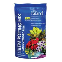 sun gro Fafard 4005101 Ultra Potting Mix with Extended Feed, 1 cu-ft Coverage Area, Flecks, Brown/White, 100 Bag 