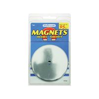Magnet Source 07223 Round Base Magnet, Ceramic, 1.2 in ID x 3.2 in OD Dia, 0.44 in H 