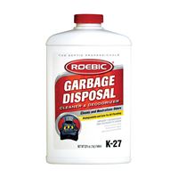 Roebic K-27-Q Cleaner and Deodorizer, 1 qt, Bottle, Liquid, Clean, Blue 
