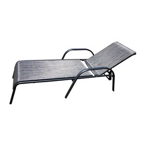 Seasonal Trends 50666 Lounge Chair, 25.59 in OAW, 75.98 in OAD, 37.40 in OAH, 5 -Position, Aluminum Frame