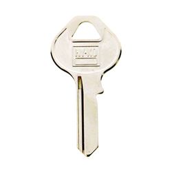 Hy-Ko 11010M5 Key Blank, Brass, Nickel, For: Master Cabinet, House Locks and Padlocks, Pack of 10 