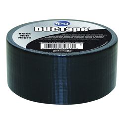 IPG 6720BLK Duct Tape, 20 yd L, 1.88 in W, Polyethylene-Coated Cloth Backing, Black 