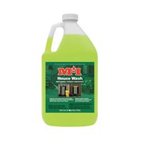 M-1 HW1G House Wash Cleaner, Liquid, Mild, Yellow, 1 gal, Bottle 4 Pack 