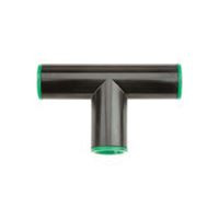Raindrip R305CT Tubing Tee, 1/2 in Connection, Compression, ABS, Green 