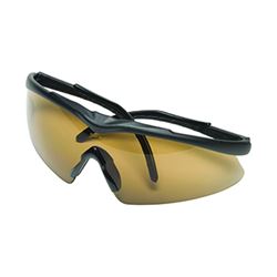 MSA 10083092 Safety Glasses, Unisex, Anti-Fog Lens, Wraparound Frame, Brick Red Frame 