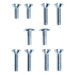 Danco 88356 Faucet Handle Screw Kit, Stainless Steel, Chrome Plated 