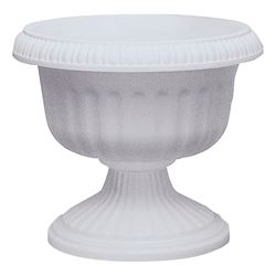 Southern Patio UR1212ST Urn Planter, 10-1/2 in H, 11.88 in W, 11.88 in D, Plastic, Stone 
