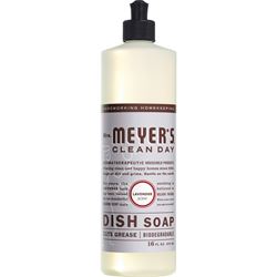 Mrs. Meyers 11103 Dish Soap, 16 oz, Liquid, Floral, Colorless 