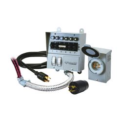 RELIANCE CONTROLS Pro/Tran 31406CRK Transfer Switch Kit, 1 -Phase, 60 A, 120/250 V, 7 -Circuit, 6 -Breaker 