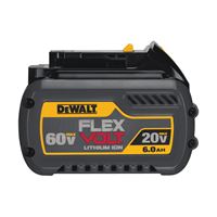 DeWALT DCB606 Rechargeable Battery Pack, 20/60 V Battery, 6 Ah, 1 hr Charging, Pack of 5 