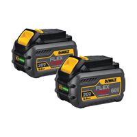 DeWALT DCB606-2 Rechargeable Battery Pack, 20/60 V Battery, 6 Ah 