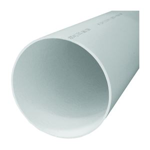 Charlotte Pipe PVC 16015B 0600 Pipe, 1-1/2 in, 20 ft L, SDR 26 Schedule, PVC