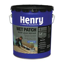 Henry HE208071 Roof Cement, Black, Liquid, 5 gal Can 