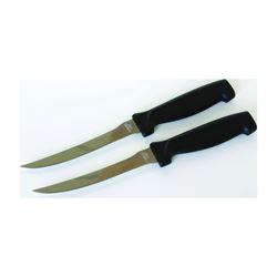 Chef Craft 20885 Vegetable Knife Set, Stainless Steel Blade, Plastic Handle, Black Handle 