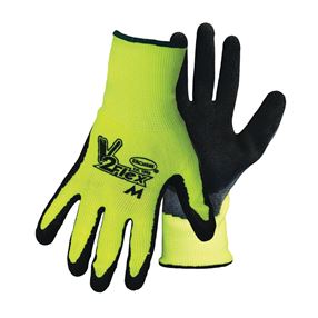BOSS GUARDIAN ANGEL 8412K Breathable, High-Visibility Gloves, Men's, Knit Wrist Cuff, Latex Coating, Polyester Glove