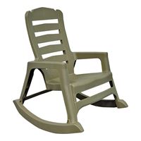 Adams Big Easy 8080-96-3700 Stacking Rocking Chair, 350 lb Weight Capacity, Polypropylene, Portobello 2 Pack 
