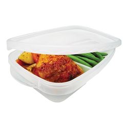 Rubbermaid TakeAlongs 7F57RETCHIL Food Storage Container Set, 3.7 Cups Capacity, Clear 
