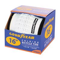 Kent 91053 Bike Tire, Folding, White, For: 16 x 1-1/2 to 2-1/4 in Rim, Pack of 2 