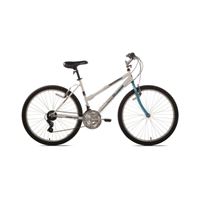 Kent 52677 Bicycle, Womens, Steel Frame, 26 in Dia Wheel, Terrain Teal/White 