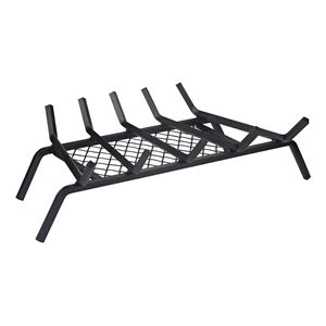 Simple Spaces LTFG-W23 23'' Fireplace Grate, 5-Bar, Steel/Wrought Iron