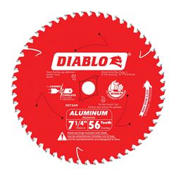 Diablo D0756NA Circular Saw Blade, 7-1/4 in Dia, 5/8 in Arbor, 56-Teeth, TiCo Cutting Edge 