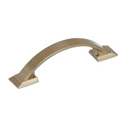 Amerock Candler Series BP29349BBZ Cabinet Pull, 4-3/8 in L Handle, 3/4 in H Handle, 1-1/8 in Projection, Zinc 