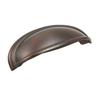 Amerock Ashby Series BP36640ORB Cabinet Pull, 5-1/16 in L Handle, 1-3/4 in H Handle, 1-3/8 in Projection, Zinc 
