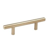 Amerock Bar Pulls Series BP40515BBZ Cabinet Pull, 5-3/8 in L Handle, 1/2 in H Handle, 1-3/8 in Projection, Carbon Steel 