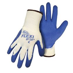 Boss 8426L-3 String Gloves, L, Flexible Knit Wrist Cuff, Cotton/Poly/Latex, Blue 