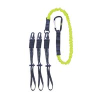 CLC GEAR LINK 1025 Interchangeable End Tool Lanyard, 41 to 56 in L, 6 lb Working Load, Carabiner End Fitting 
