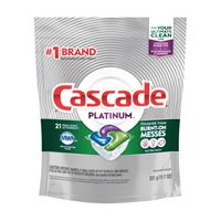 Cascade Platinum 80720 Dishwasher Detergent, 11.7 oz, Solid, Fresh, White 