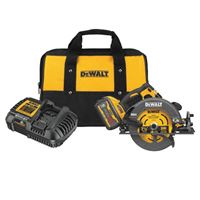 DeWALT DCS578X1 Brushless Circular Saw with Brake Kit, Battery Included, 60 V, 9 Ah, 7-1/4 in Dia Blade 