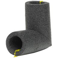 Frost King 5ELB78H Elbow Pipe Insulation, 3/4 in Dia, Foam, 3/4 in Copper, 1/2 in Iron Pipes Pipe 