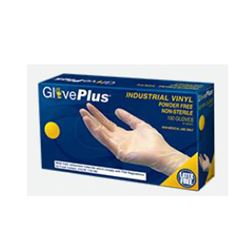 Gloveworks IVPF48100 Disposable Gloves, XL, 235 mm L, Vinyl, Clear, Powder-Free 