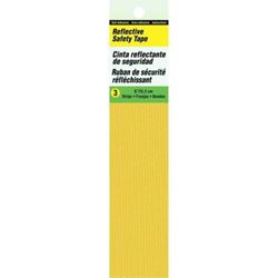 Hy-Ko TP-3Y Reflective Safety Tape, 6 in L, Yellow 5 Pack 