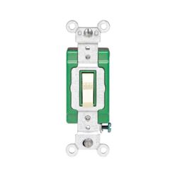 Leviton 3032-2I Switch, 30 A, 120/277 V, Lead Wire Terminal, NEMA WD-1, WD-6, Thermoplastic Housing Material 