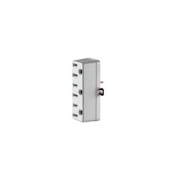 Leviton C22-00698-00W Triple Tap Outlet Adapter, 2 -Pole, 15 A, 125 V, 3 -Outlet, NEMA: NEMA 5-15R, White 