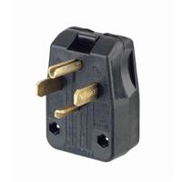 Leviton R50-00275-00T Electrical Plug, 3 -Pole, 30/50 A, 125/250 V, NEMA: NEMA 14-30P, 14-50P, Black 