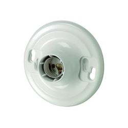 Leviton 8829-CW4 Lamp Holder, 600 V, 660 W, Urea Housing Material, White 