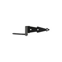 National Hardware N165-464 Hook and Strap Hinge, Steel, Black, 50 lb 
