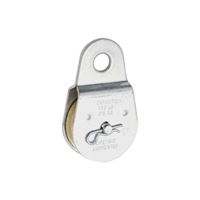 National Hardware N195-818 Pulley, 3/8 in Rope, 480 lb Working Load, 2 in Sheave, Zinc 