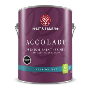 Pratt & Lambert Accolade Z4600 0000Z4681-14 Paint and Primer, Flat, Pastel Base, 30 oz