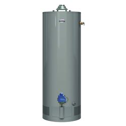 Richmond Essential Series 6G50-38F3 Gas Water Heater, Natural Gas, 50 gal Tank, 85 gph, 38000 Btu/hr BTU, Dark Warm Gray 