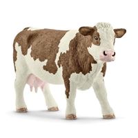 Schleich-S 13801 Figurine, 3 to 8 years, Simmental Cow, Plastic 