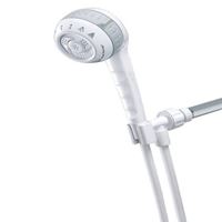 Waterpik SM-651 Handheld Shower Head, 1/2 in Connection, 2.5 gpm, 6-Spray Function, 60 in L Hose 