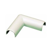 Wiremold C6 Elbow, Flat, Wall Mount, Plastic, Ivory 