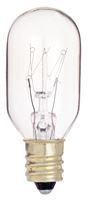 25 watt T8 Incandescent; Clear; 2500 Average rated hours; 190 lumens; Candelabra base; 130 volts 