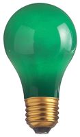 25W A19 Party Bulb - Medium Base - Ceramic Green - 130V 