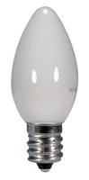 0.5W LED C7 Night Light Bulb - Candelabra Base - White - 2700K - 120V 
