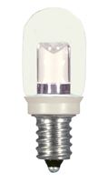 0.8W LED T6 Indicator Bulb - Candelabra base - Clear - 2700K - 120V 
